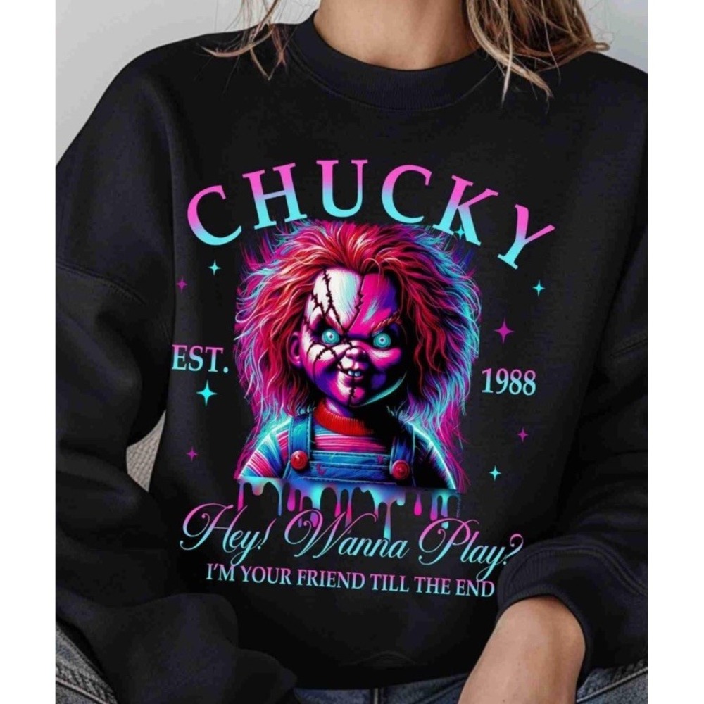 Chucky‎ Childs Play Movie Sweater Horror Unisex Adult 2XL